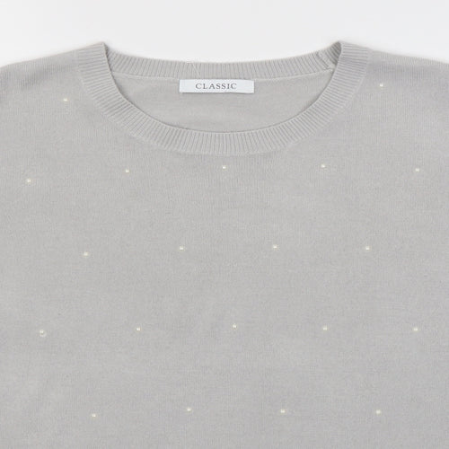 M&S Womens Grey   Pullover Jumper Size 12