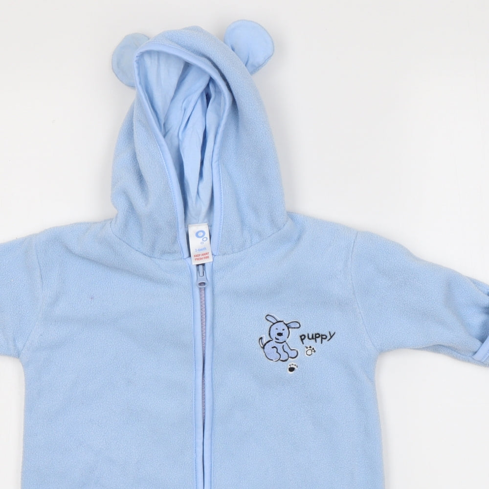 Preworn Baby Blue   Babygrow One-Piece Size 3-6 Months