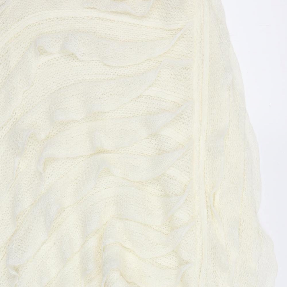 Krisp Womens Ivory   Cape Jumper One Size  - Poncho