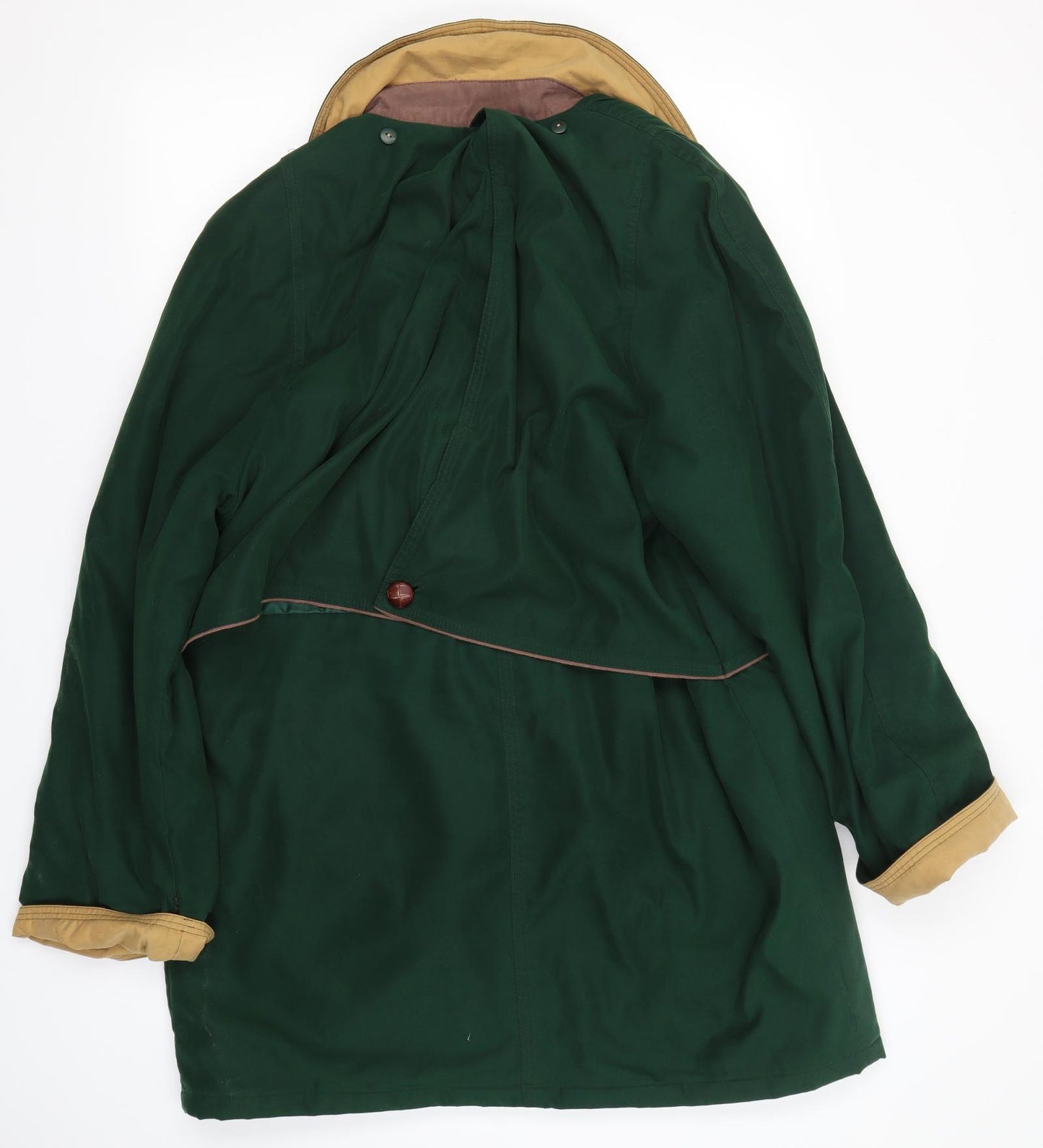 M&S Womens Green   Overcoat Coat Size 12