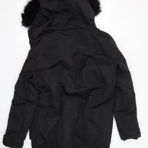 Bellfield Mens Black   Overcoat Coat Size S