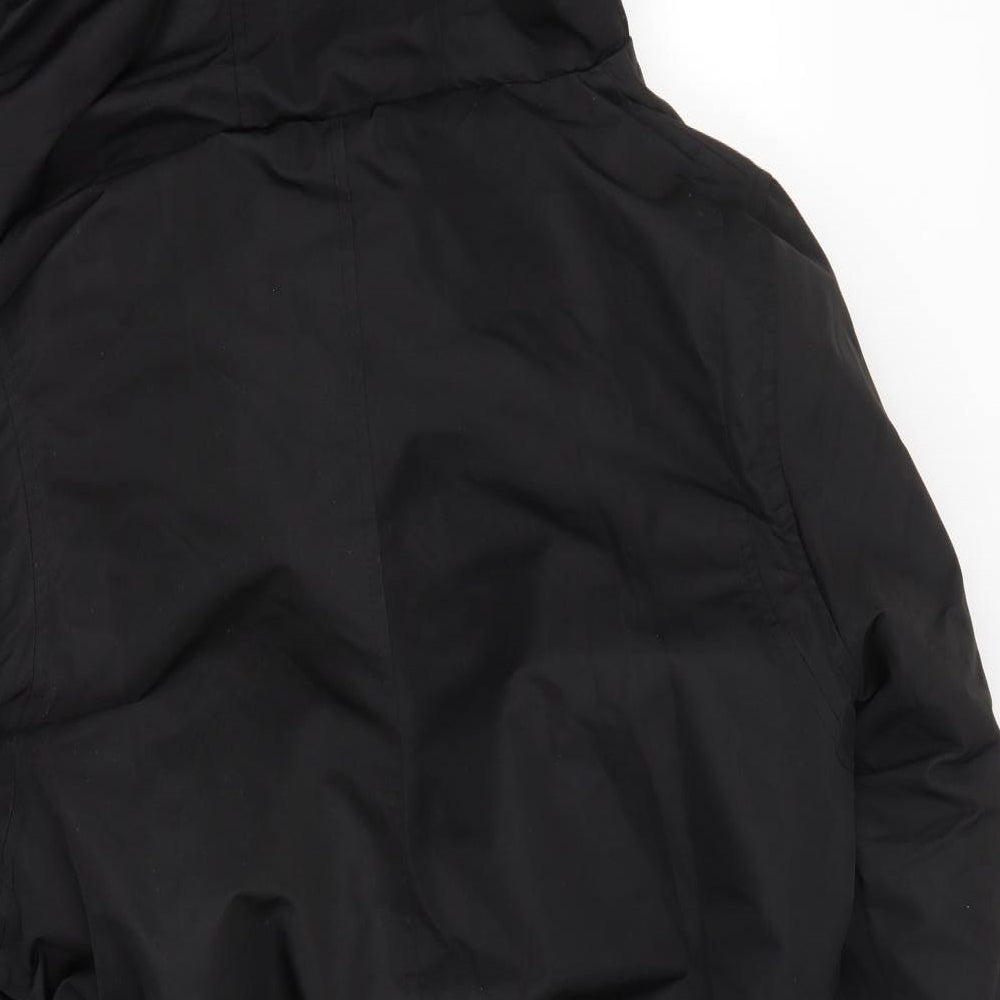 Bellfield Mens Black   Overcoat Coat Size S