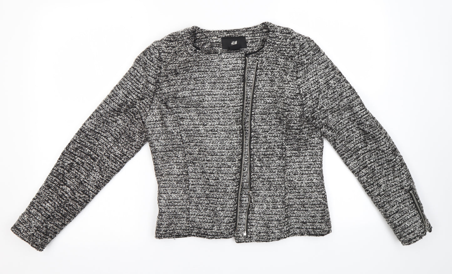 H&M Womens Grey   Jacket  Size 6