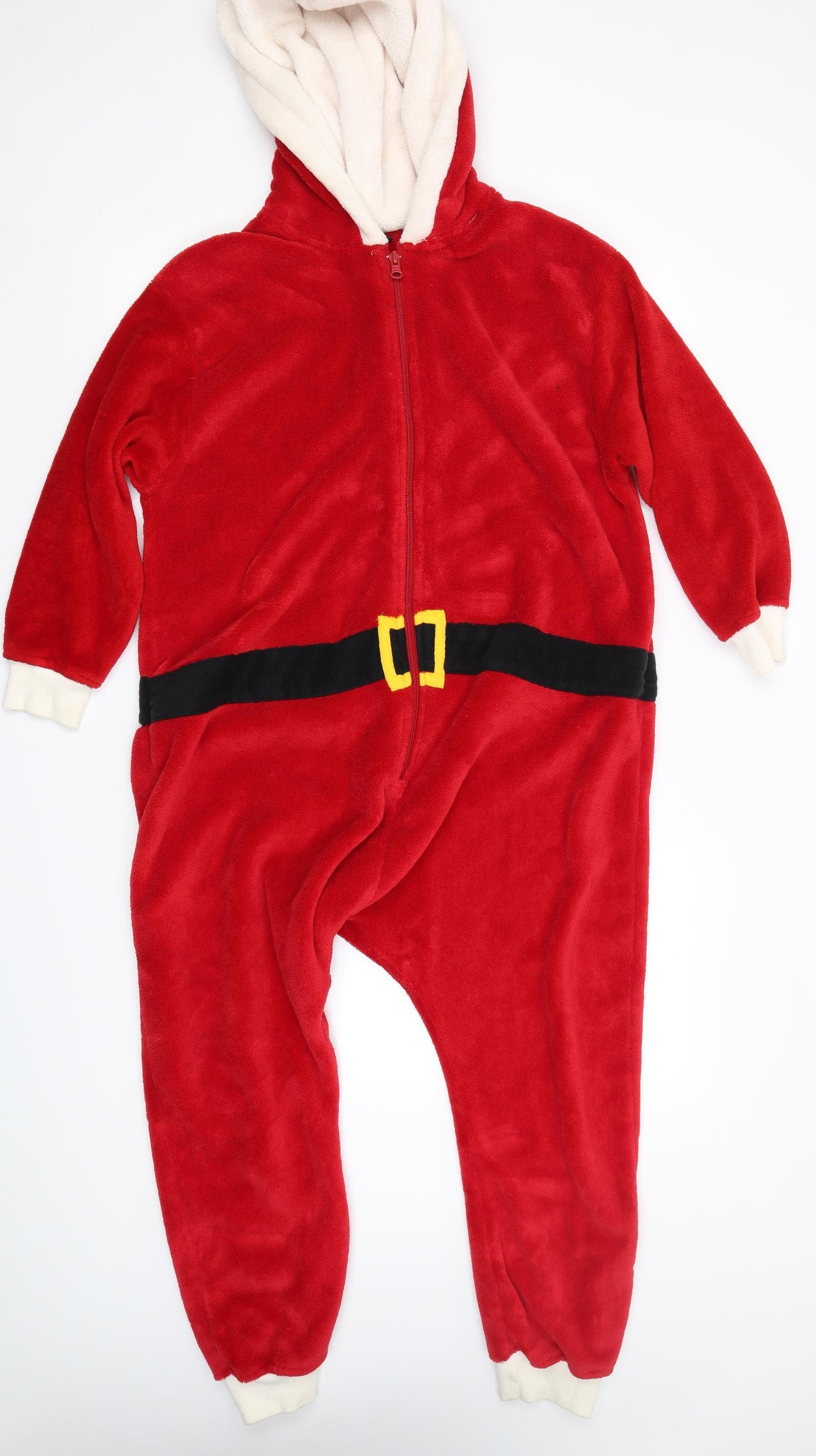 NEXT Boys Red Solid   One Piece Size 9-10 Years  - Christmas Santa