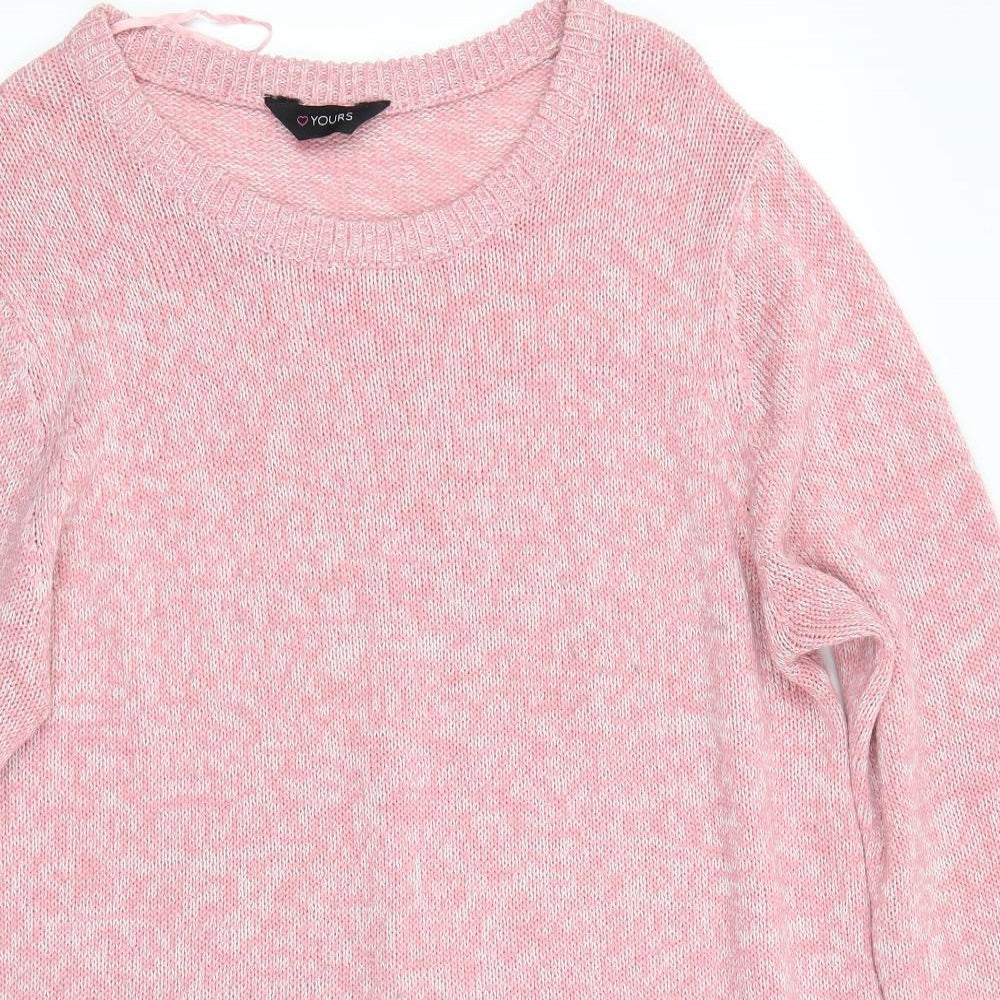 Love Yours Womens Pink   Pullover Jumper Size 20