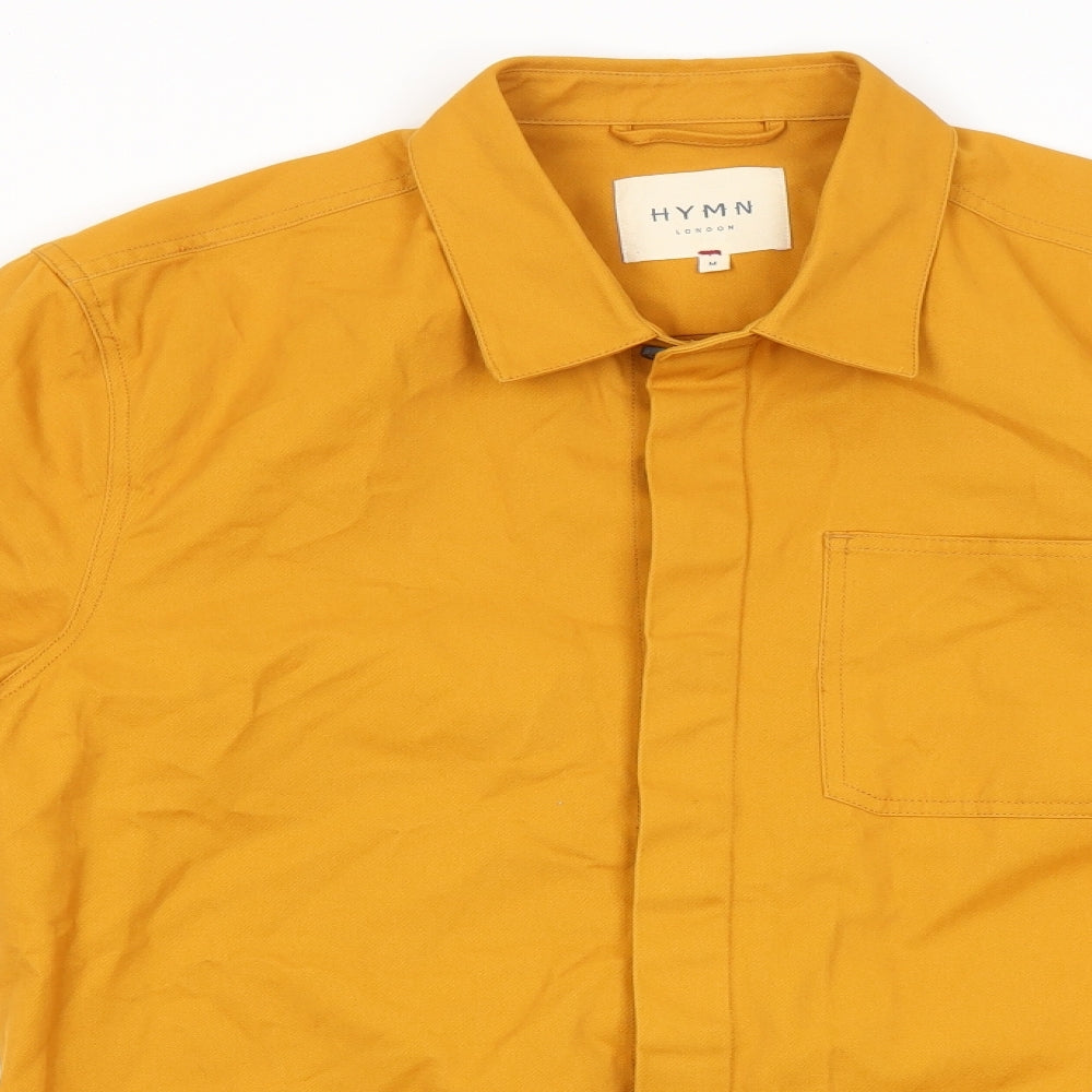 Hymn Mens Yellow   Overcoat Coat Size M