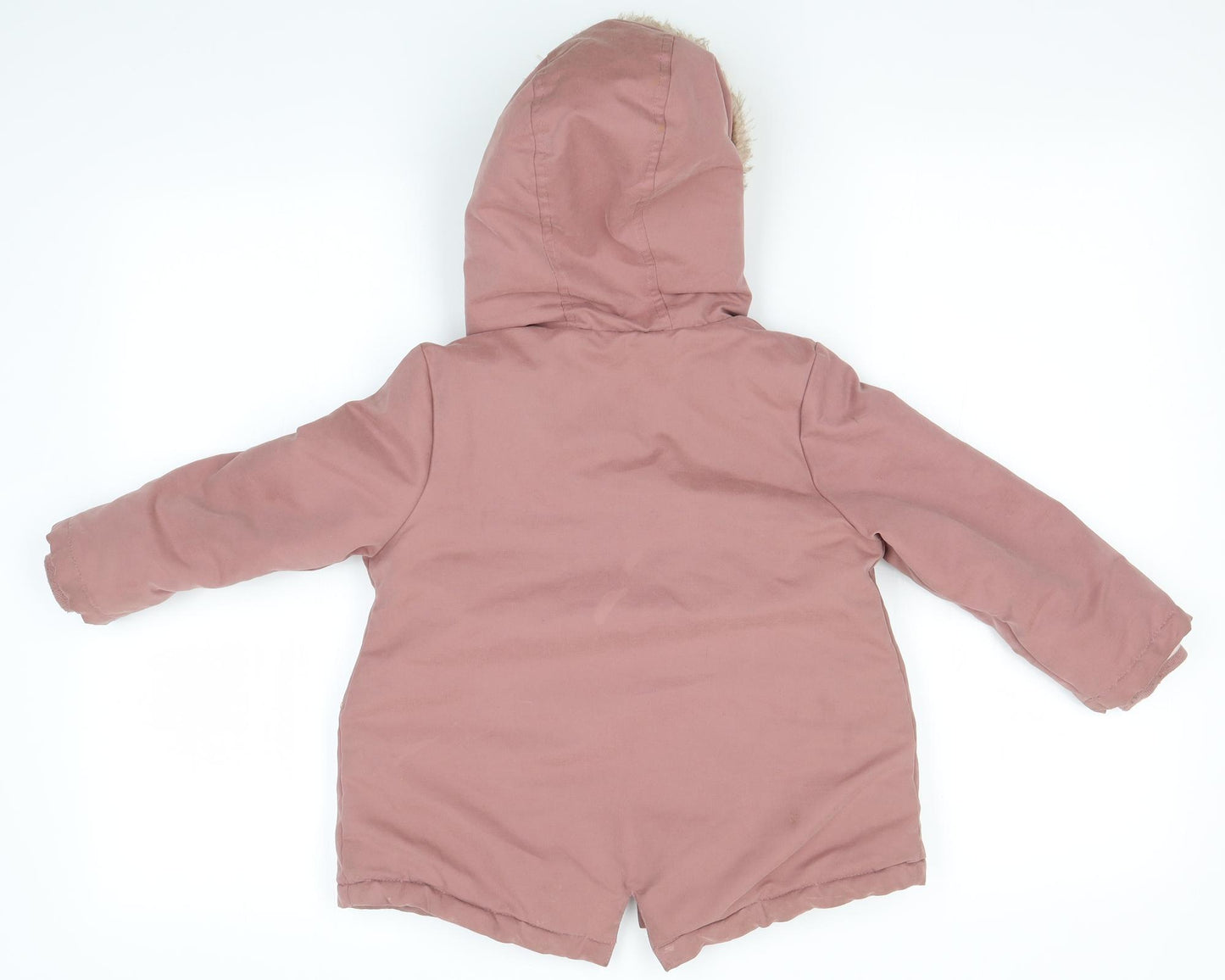 George Girls Pink   Overcoat Coat Size 3-4 Years