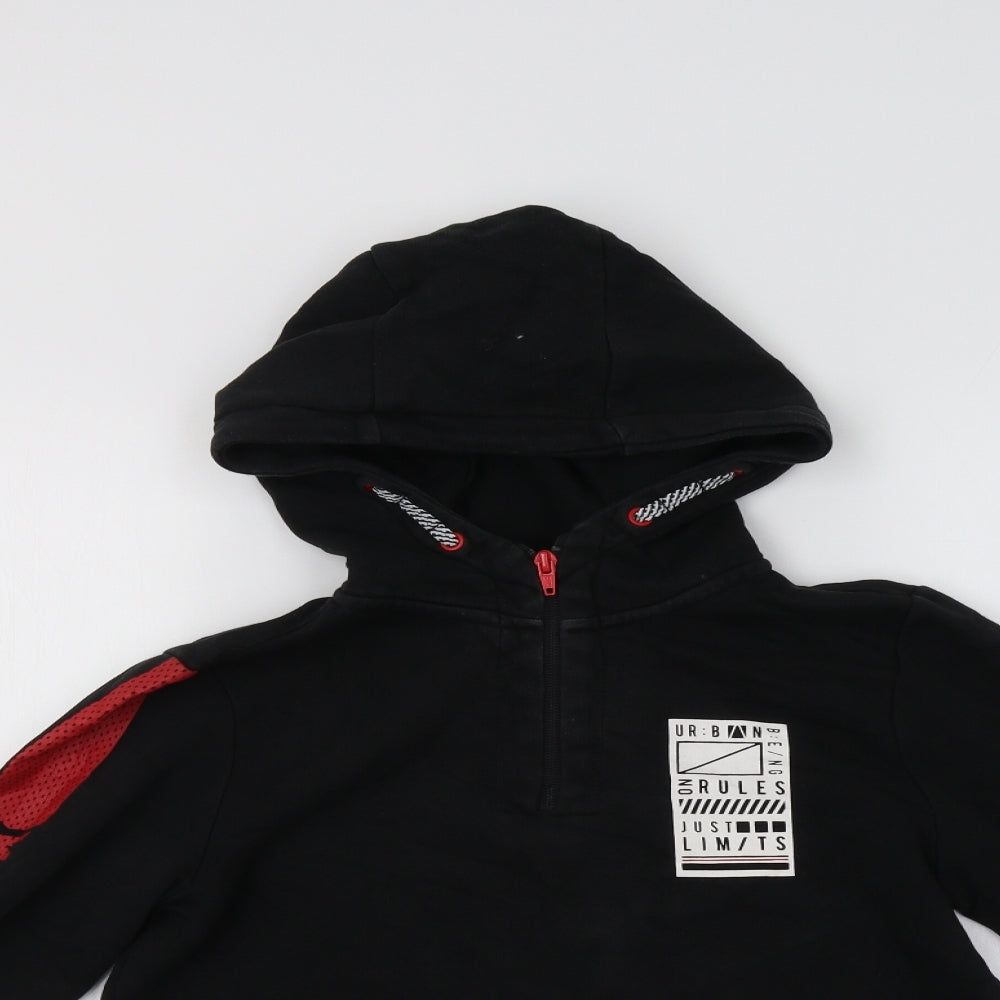 F&F Boys Black   Pullover Hoodie Size 11-12 Years