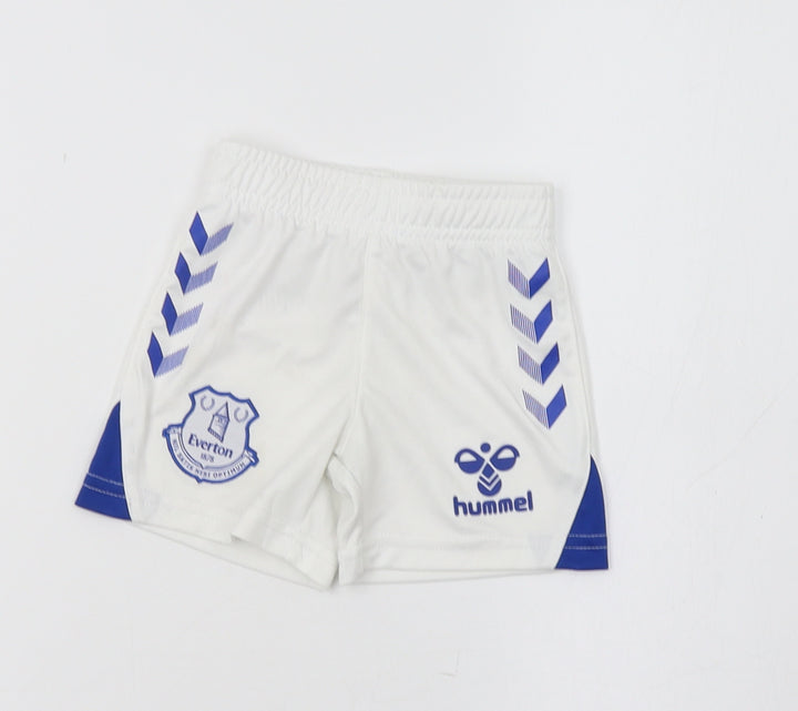 Hummel Baby White Jogger Trousers Size 9-12 Months - Everton FC