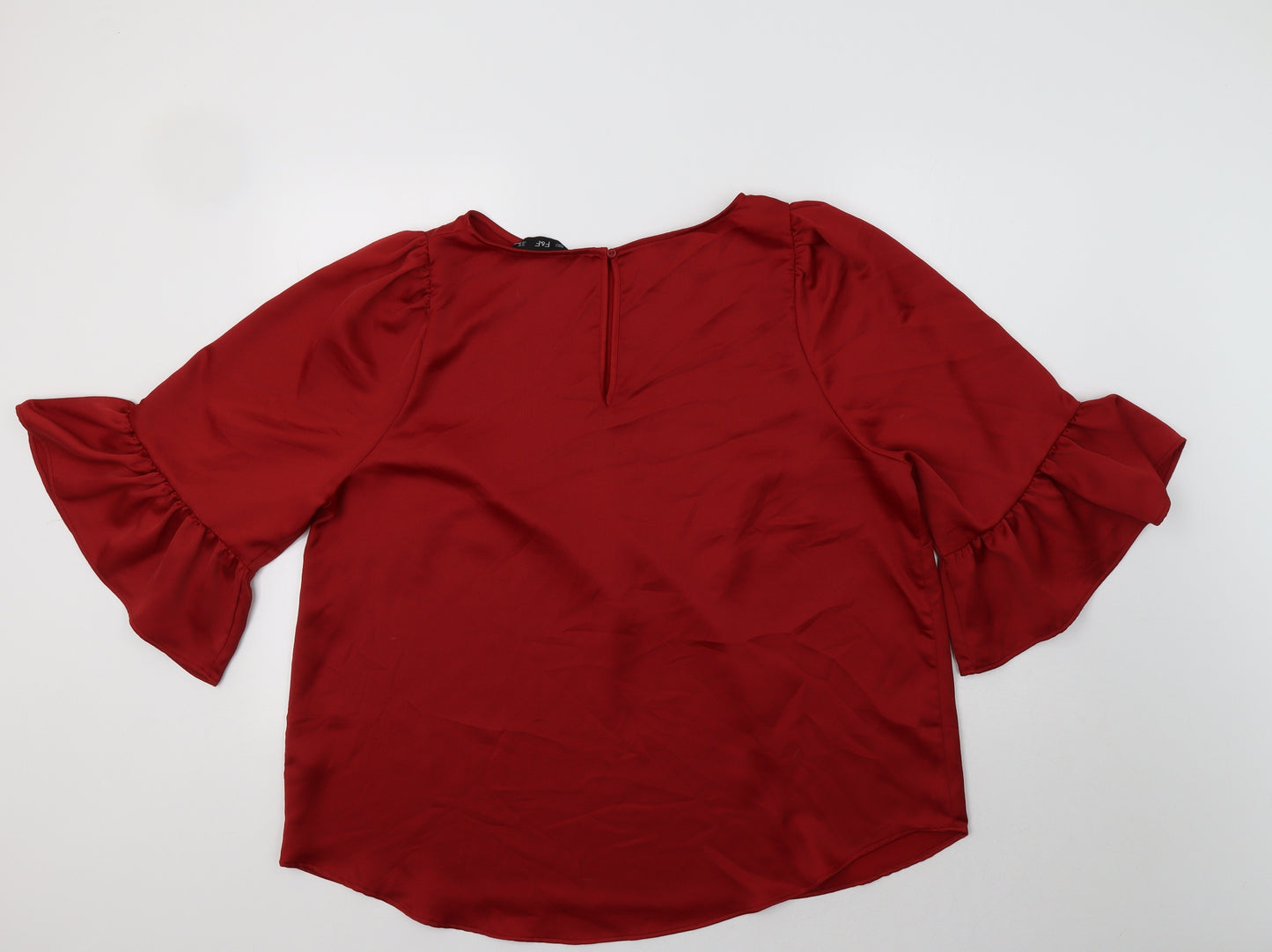 F&F Womens Red  Satin Basic Blouse Size 20