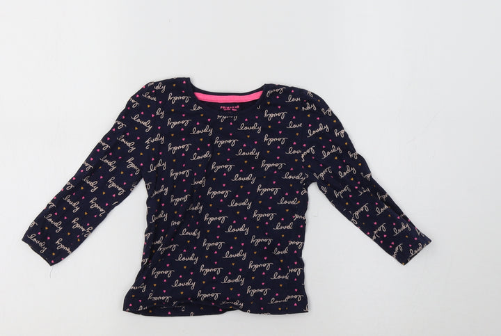 Primark Baby Blue Geometric  Basic T-Shirt Size 18-24 Months  - Lovely