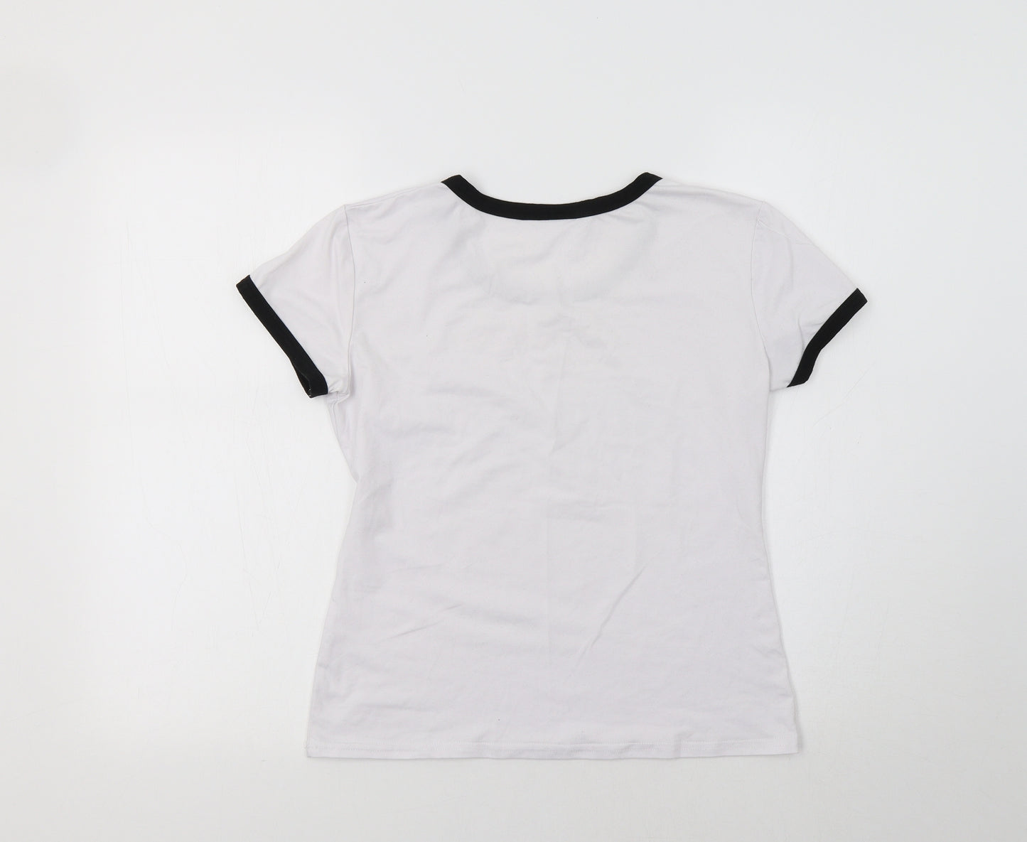 GX-Lan Wang Womens White   Ringer T-Shirt Size S  - Stranger things