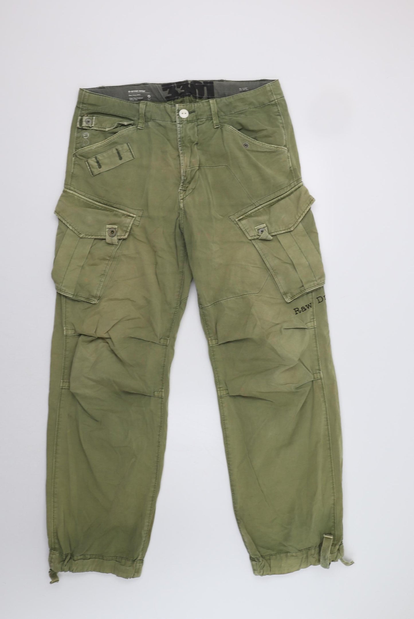 G-Star Mens Green   Cargo Trousers Size 34 L32 in