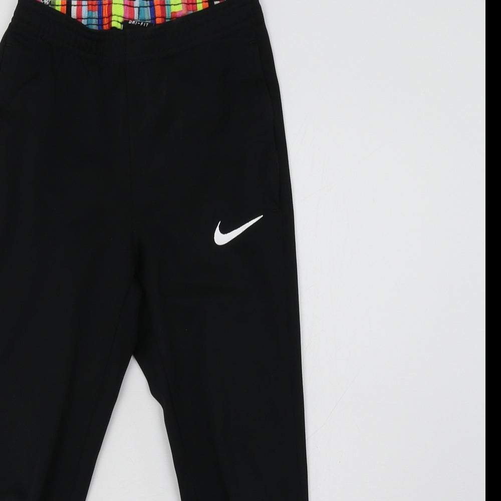 Nike Boys Black   Jogger Trousers Size 9-10 Years