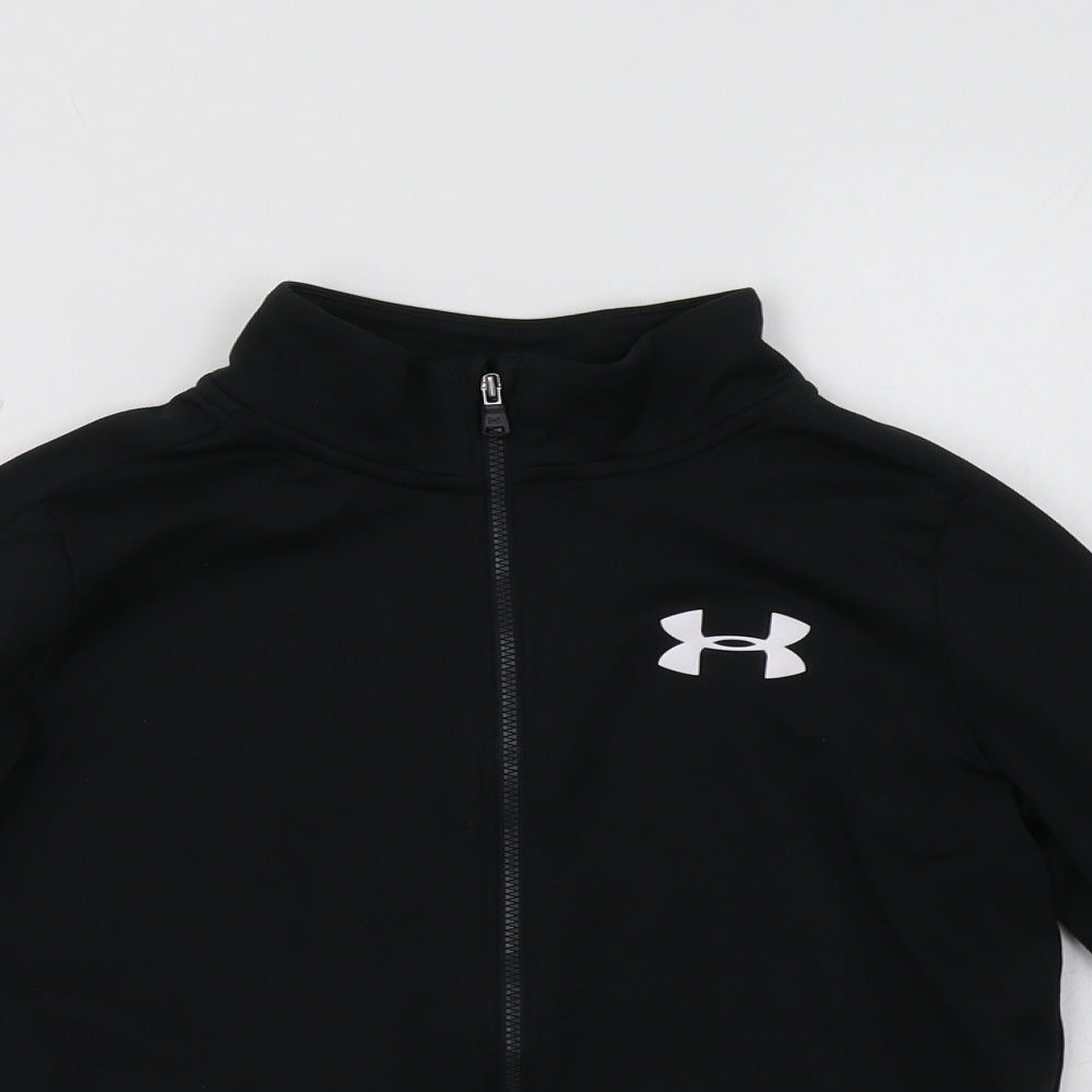 Under armour Girls Black   Full Zip Sweatshirt Size 8-9 Years