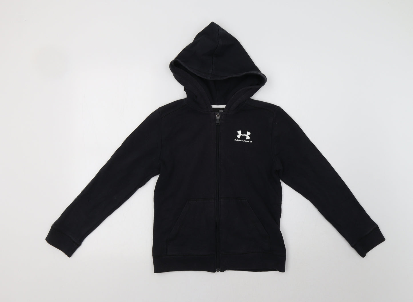 Under armour Boys Black   Full Zip Hoodie Size 9-10 Years
