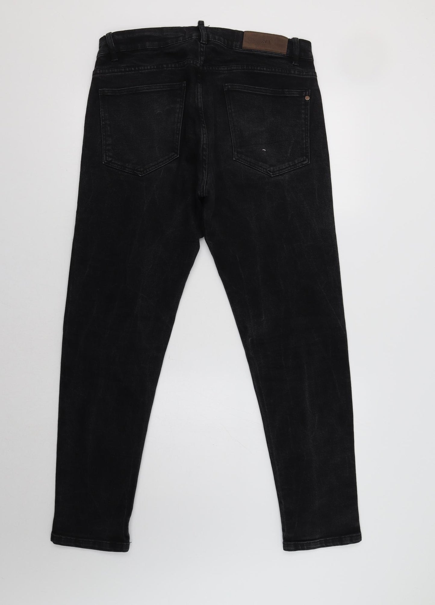 Zara Mens Black   Straight Jeans Size 34 L30 in