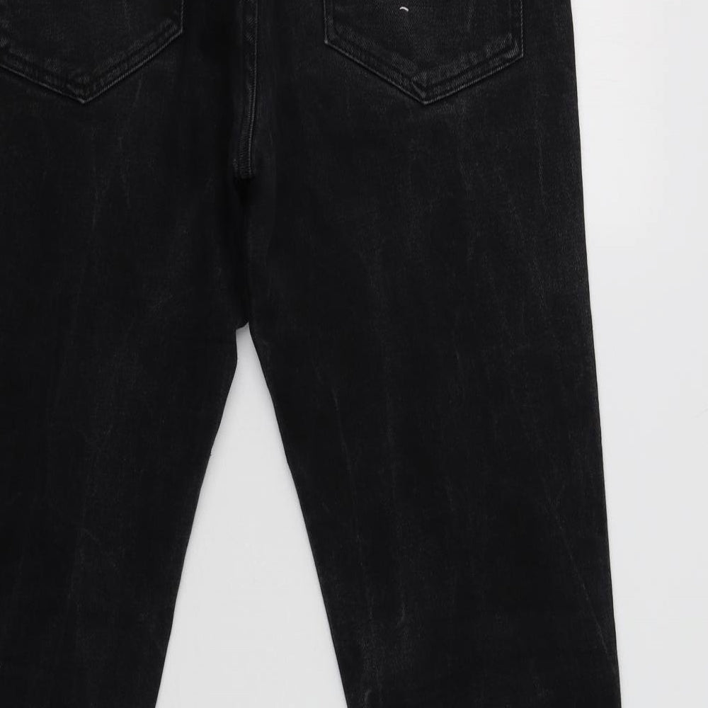 Zara Mens Black   Straight Jeans Size 34 L30 in
