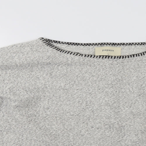 Papaya Womens Grey   Pullover Jumper Size L