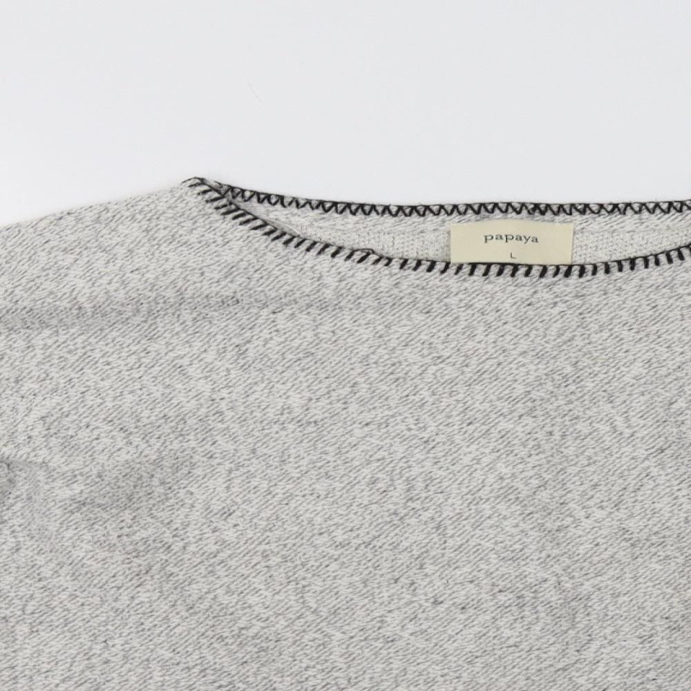 Papaya Womens Grey   Pullover Jumper Size L