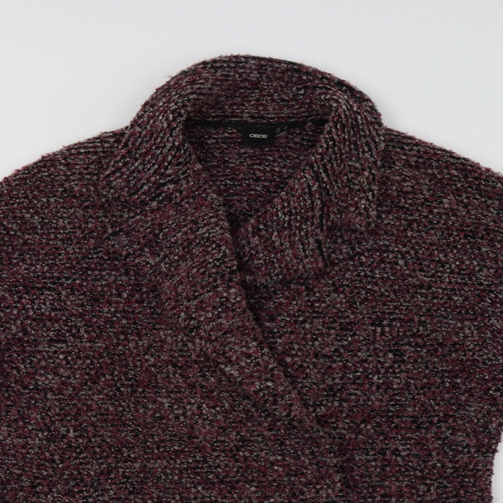 ASOS Womens Purple   Overcoat Coatigan Size 16