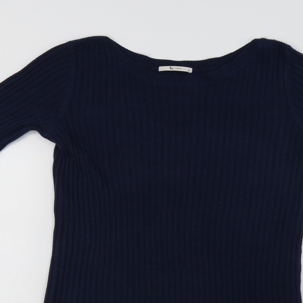 TU Womens Blue   Jumper Dress  Size 10