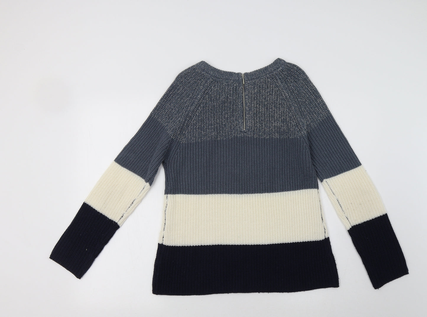 Papaya Womens Blue Striped  Pullover Jumper Size S