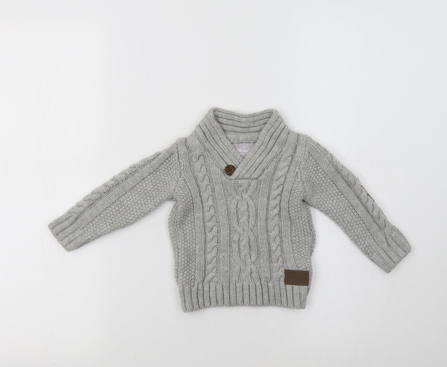 Primark Baby Grey   Pullover Jumper Size 12-18 Months