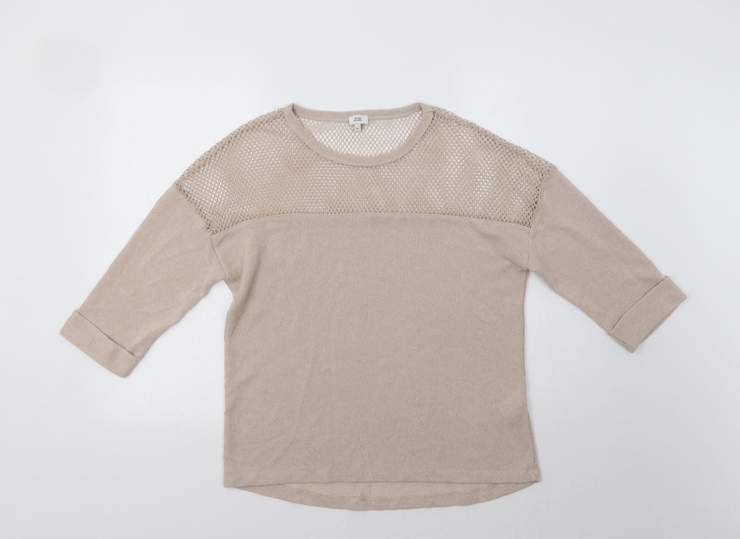 River Island Womens Beige   Pullover Jumper Size 14