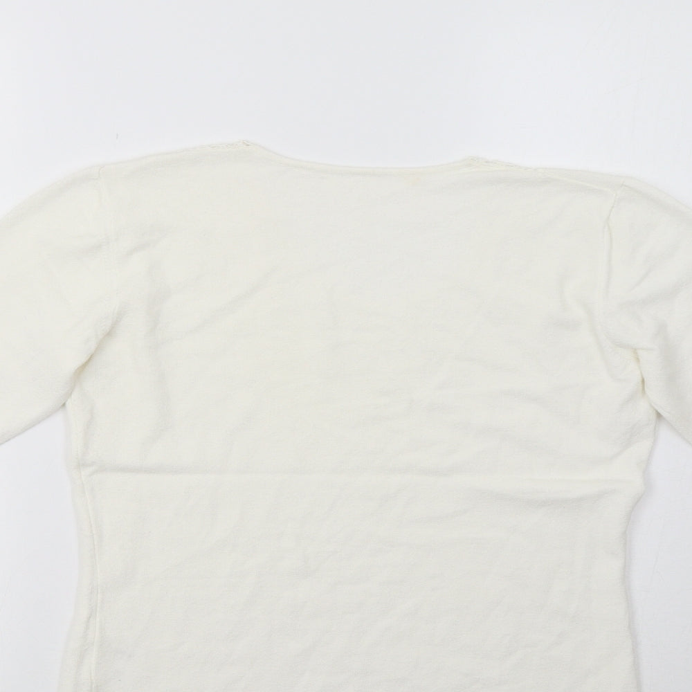 Per Una Womens Ivory   Basic Blouse Size 12  - Lace Detail