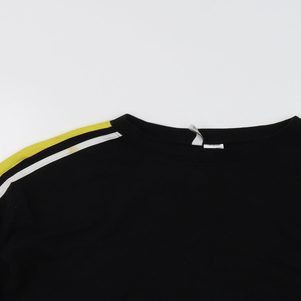 H&M Womens Black   Pullover Sweatshirt Size M