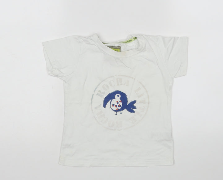 Debenhams Boys White   Basic T-Shirt Size 2-3 Years