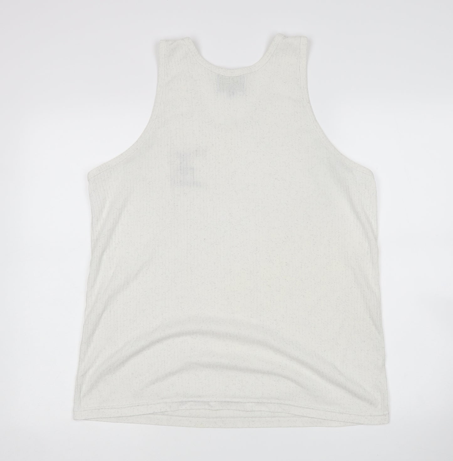 Pierre Loawrent  Mens White   Basic Tank Size XL  - Lanzarote