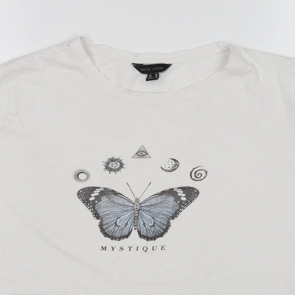New Look Womens White   Basic T-Shirt Size 18