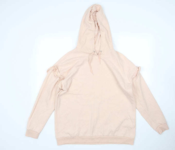 Papaya Womens Pink Pullover Hoodie Size L