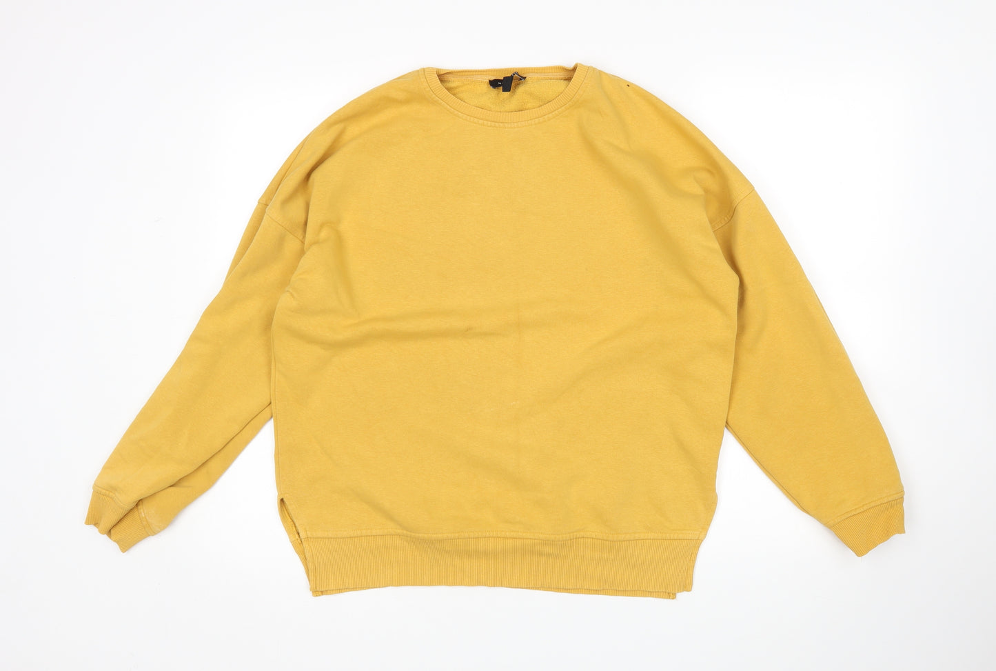 New Look Womens Yellow   Pullover Sweatshirt Size 10
