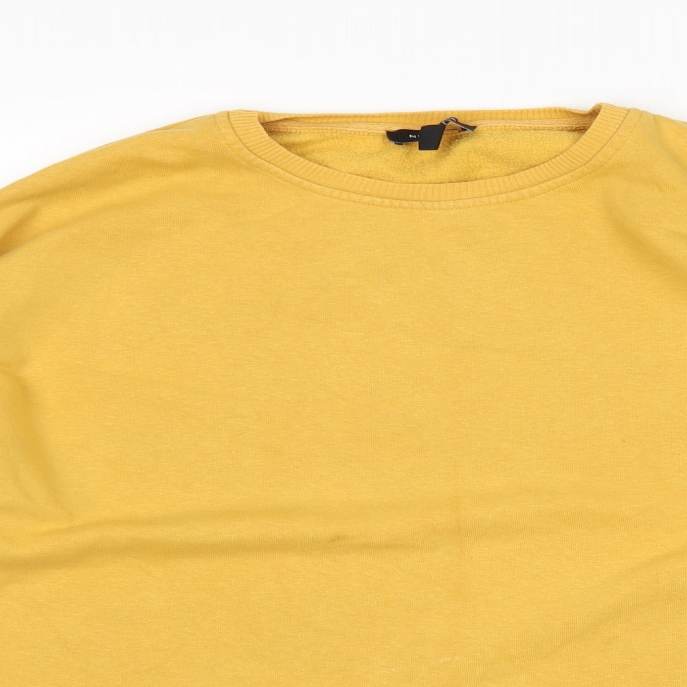 New Look Womens Yellow   Pullover Sweatshirt Size 10