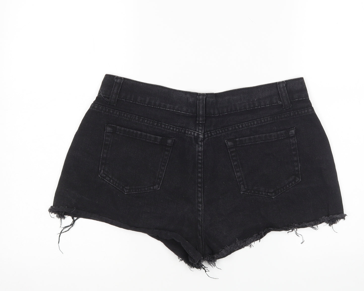 PRETTYLITTLETHING Womens Black   Hot Pants Shorts Size 12