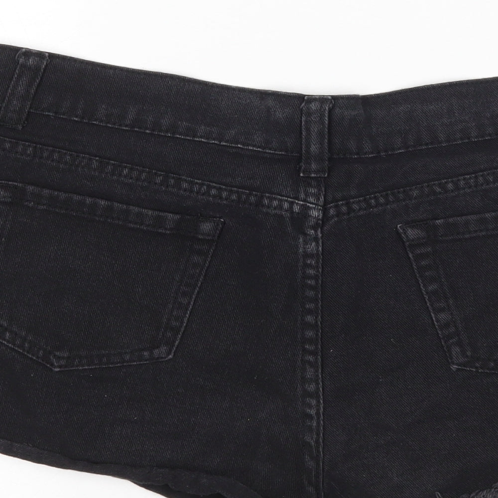 PRETTYLITTLETHING Womens Black   Hot Pants Shorts Size 12