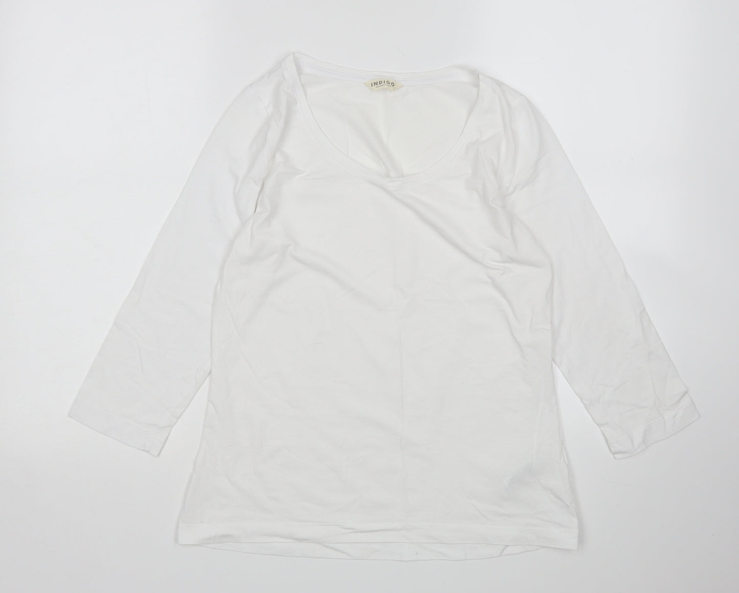 M&S Womens White   Basic T-Shirt Size 12