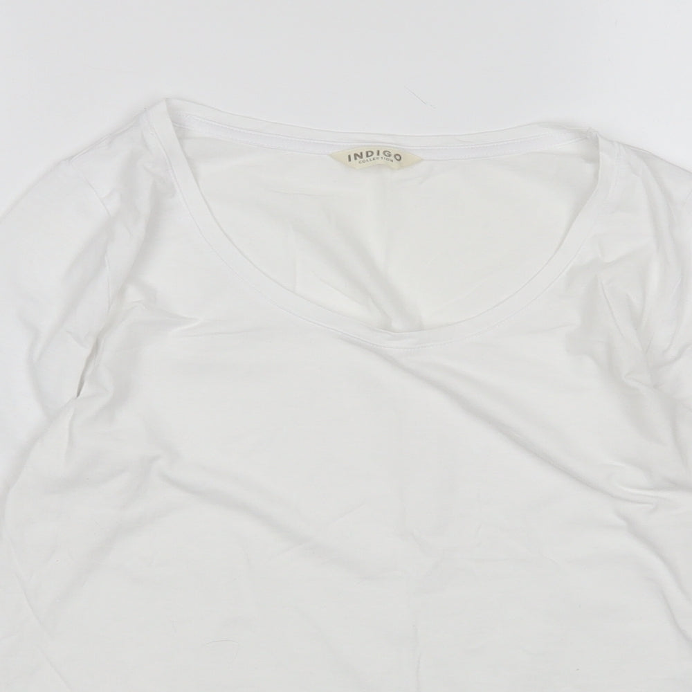 M&S Womens White   Basic T-Shirt Size 12