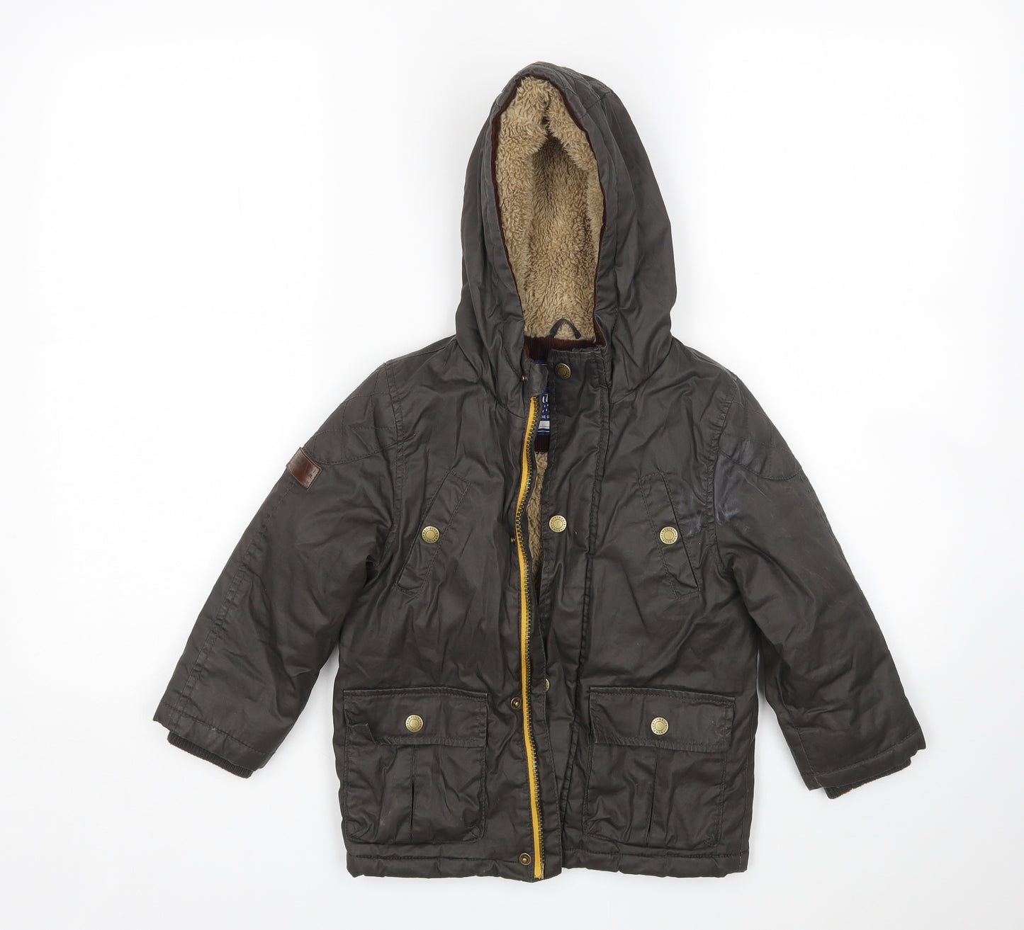 George Boys Brown   Basic Coat Coat Size 3-4 Years