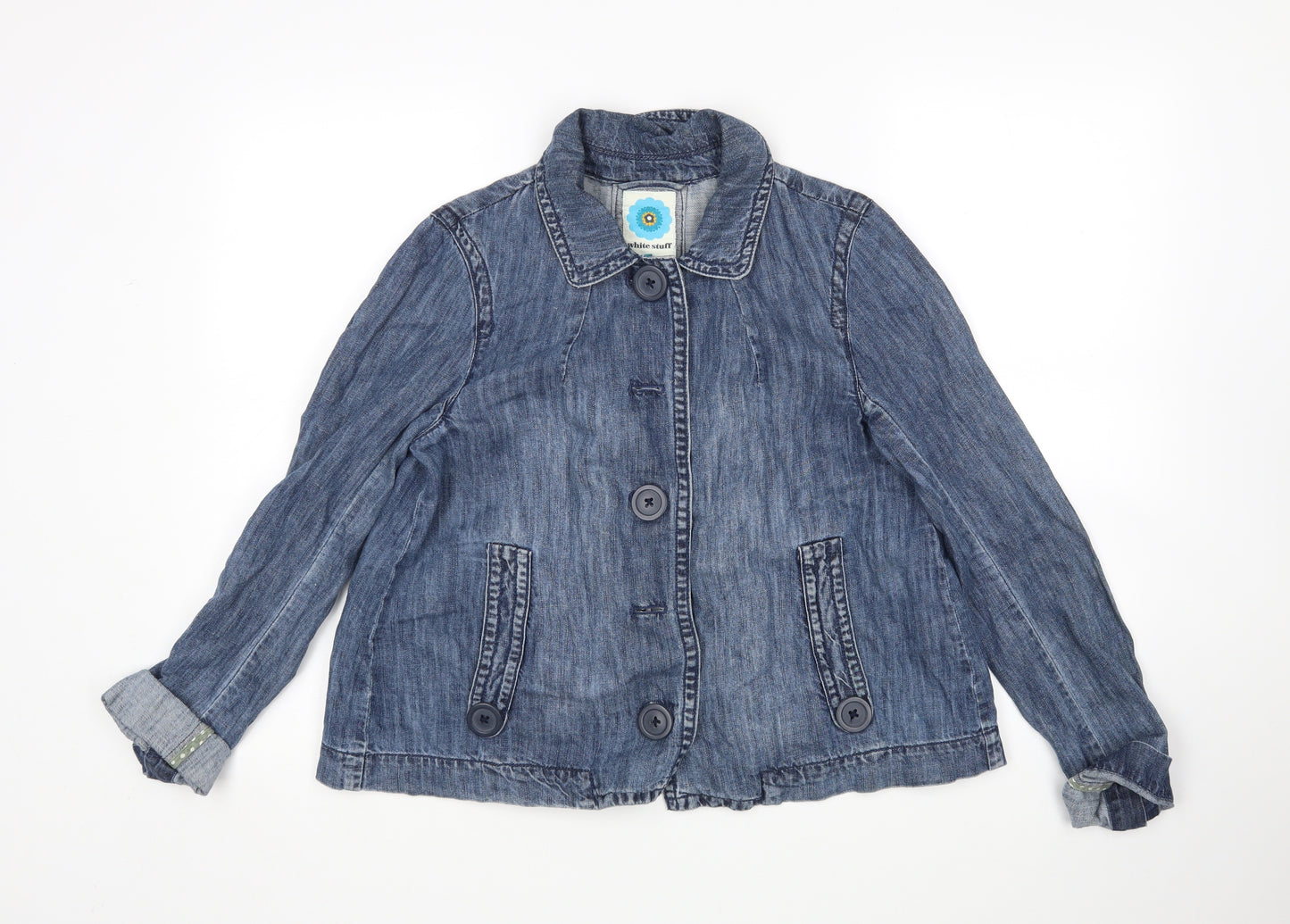 White Stuff Womens Blue   Jacket  Size 10