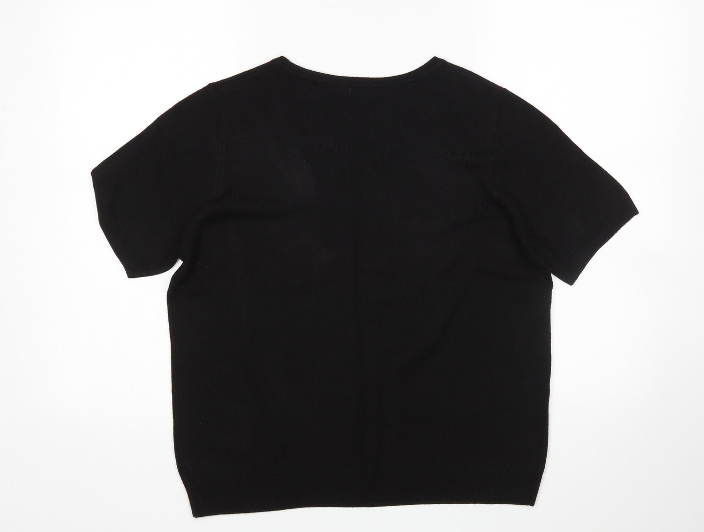 M&S Womens Black   Pullover Jumper Size 16