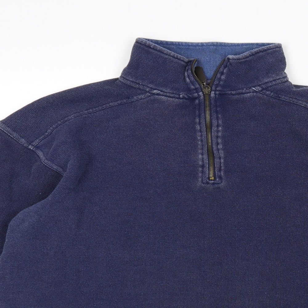 ALS Mens Blue   Pullover Sweatshirt Size S