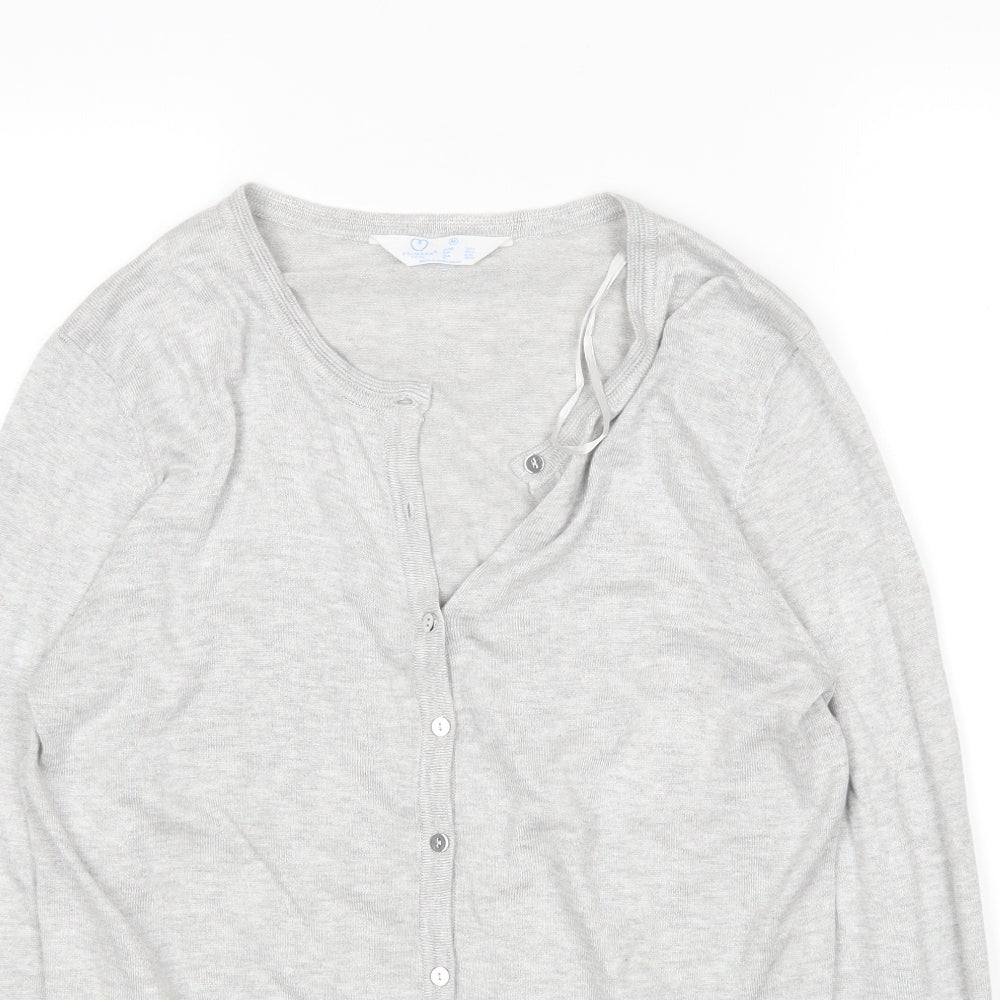 Primark Womens Grey   Cardigan Jumper Size M