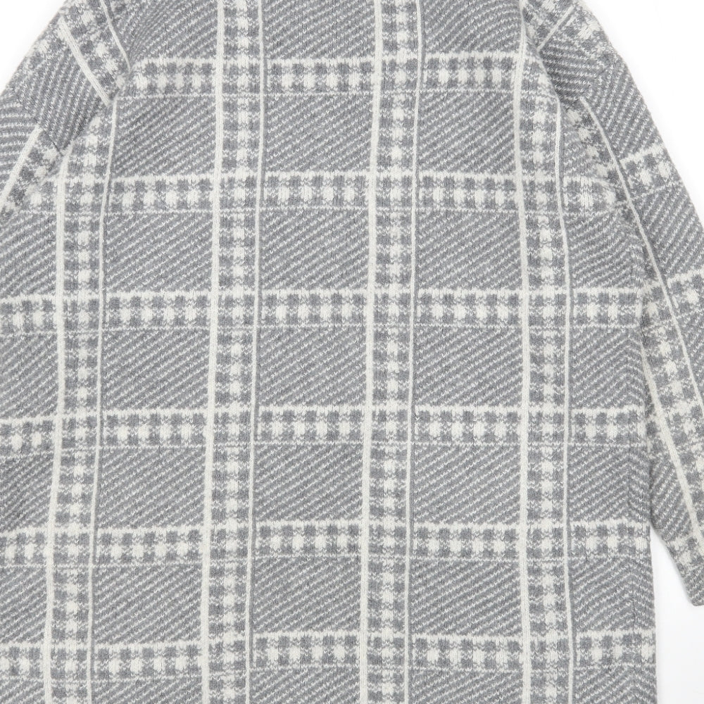 TU Womens Multicoloured Check  Cardigan Jumper Size 14