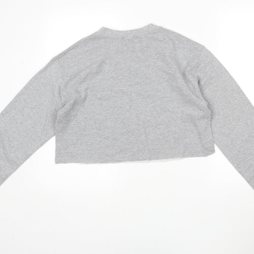 New Look Womens Grey   Pullover Jumper Size S  - Cropped