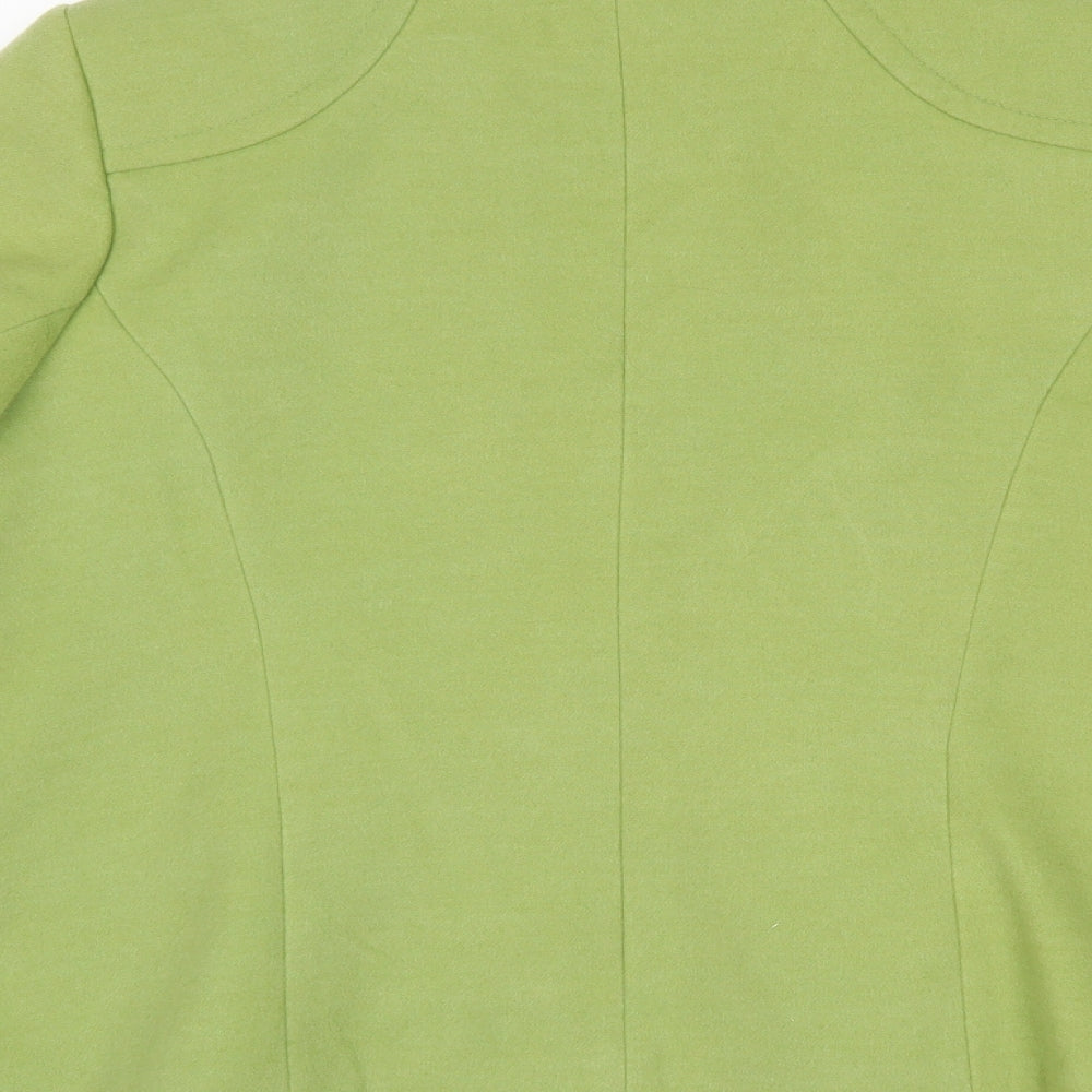 BM Womens Green   Overcoat Coat Size 14