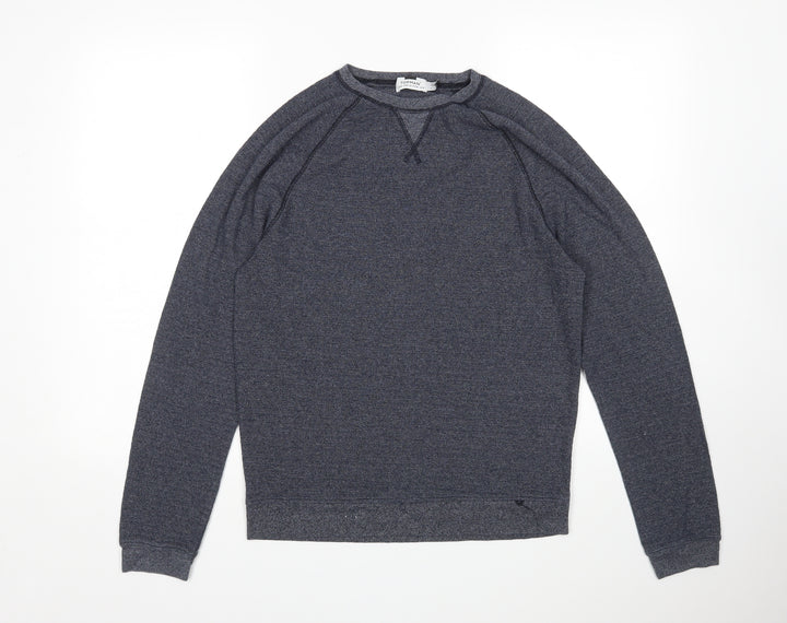 Topman Mens Blue Pullover Jumper Size M